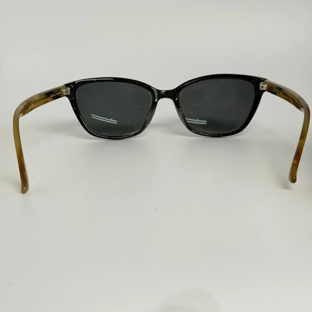 Elle Womens Cat Eye Sunglasses Black Gold Glitter Tortoise EL18995 BK 54-17-135